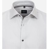 VENTI modern fit overhemd, structuur, grijs