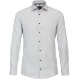 VENTI modern fit overhemd, structuur, grijs