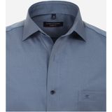 CASA MODA - Modern Fit - Overhemd - Blauw - Korte Mouw - Strijkvriendelijk