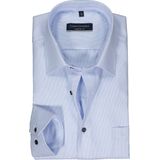 CASA MODA - Comfort Fit Overhemd - Blauw - Strijkvriendelijk