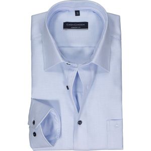 CASA MODA - Comfort Fit Overhemd - Blauw - Strijkvriendelijk
