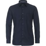 CASA MODA - Comfort Fit Overhemd - Blauw - Strijkvriendelijk