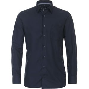 CASA MODA - Comfort Fit Overhemd - Blauw - Strijkvriendelijk