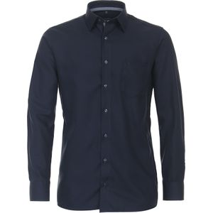 CASA MODA - Comfort Fit Overhemd - Blauw - Strijkvriendelijk