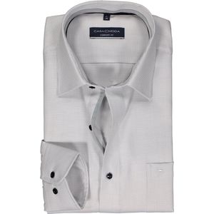 CASA MODA - Comfort Fit Overhemd - Grijs - Strijkvriendelijk