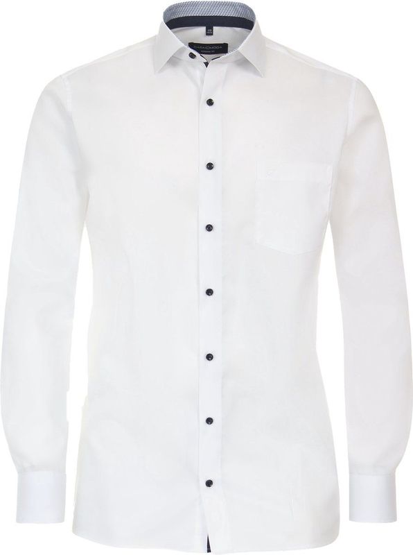 CASA MODA - Modern Fit - Overhemd - Wit - Strijkvriendelijk