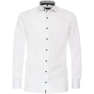CASA MODA modern fit overhemd, popeline, wit