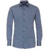 CASA MODA - Overhemd - Blauw - 100% Katoen - Kent Kraag - Lange Mouwen