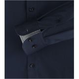 CASA MODA - Modern Fit - Overhemd - Blauw - Strijkvriendelijk