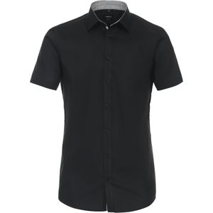 Venti Overhemd Korte mouw zwart