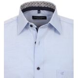 CASA MODA - Comfort Fit - Overhemd - Blauw - Korte Mouw - Strijkvrij