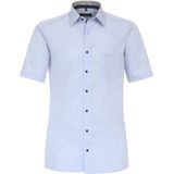 CASA MODA - Comfort Fit - Overhemd - Blauw - Korte Mouw - Strijkvrij