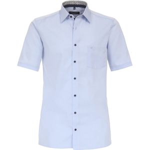 CASA MODA - Comfort Fit - Overhemd - Blauw - Korte Mouw - Strijkvrij