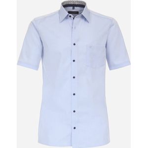 CASA MODA - Comfort Fit - Overhemd - Blauw - Korte Mouw - Strijkvrij