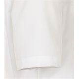 CASA MODA - Comfort Fit Overhemd - Wit - Korte Mouw - Dobby - Strijkvrij