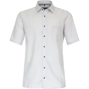 CASA MODA - Comfort Fit Overhemd - Grijs - Korte Mouw - Strijkvrij