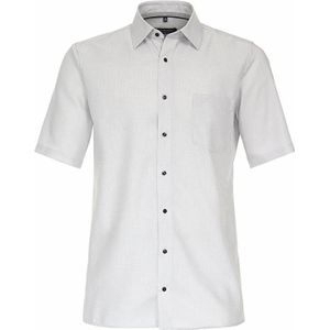 CASA MODA - Comfort Fit Overhemd - Grijs - Korte Mouw - Strijkvrij