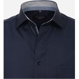 CASA MODA - Modern Fit - Overhemd - Blauw - Korte Mouw - Strijkvrij