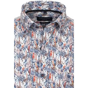 Casa Moda - Overhemd - Korte Mouw - Bomen Print - Wijde Fit