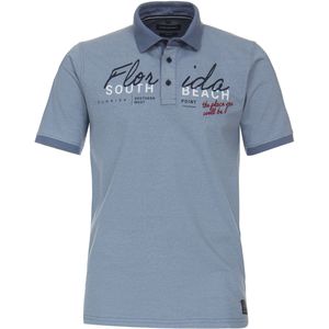 CASA MODA comfort fit heren polo - aqua