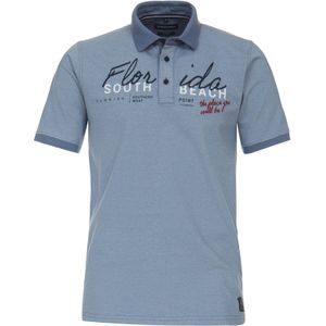 CASA MODA comfort fit heren polo - aqua