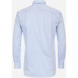 CASA MODA - Blauw Gestreept Overhemd - 100% Katoen - Kent Kraag - Lange Mouwen