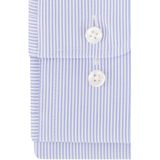 CASA MODA - Blauw Gestreept Overhemd - 100% Katoen - Kent Kraag - Lange Mouwen