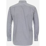 CASA MODA - Comfort Fit - Overhemd - Blauw Gestreept - Strijkvriendelijk