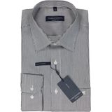 CASA MODA comfort fit overhemd, twill, zwart gestreept
