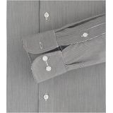 CASA MODA comfort fit overhemd, twill, zwart gestreept