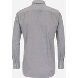 CASA MODA comfort fit overhemd, twill, zwart gestreept