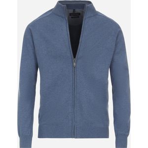 Casa Moda - Vest Zip Petrol Blauw - Heren - Regular-fit