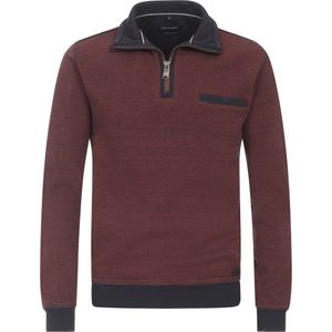 Casa Moda Half Zip Trui Bordeaux - Heren - Schipperstrui