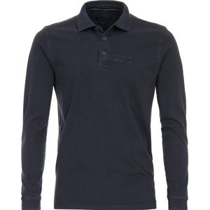 CASA MODA comfort fit polo lange mouw, blauw