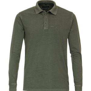 CASA MODA comfort fit polo lange mouw, groen