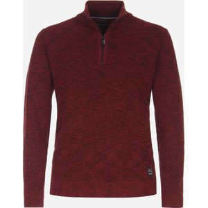 Casa Moda Half Zip Trui Rood - Heren - Schipperstrui