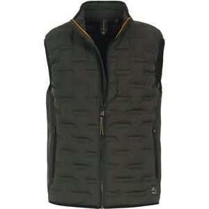 Casa Moda - Bodywarmer - Groen - Heren - Regular-Fit