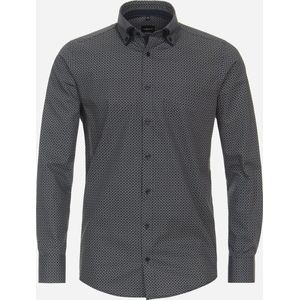 Venti Overhemd blauw, Bedrukt