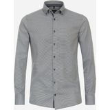 VENTI - Dobby - Overhemd - Groen - Modern Fit