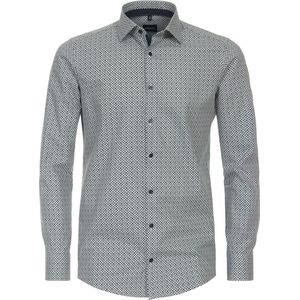 VENTI - Modern Fit - Overhemd - Groen - Popeline, Easy Iron