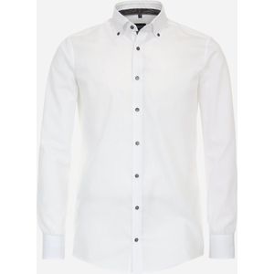 VENTI - Overhemd - Blauw - Poplin - Strijkvrij