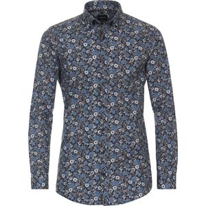 Venti Overhemd donkerblauw, Bedrukt