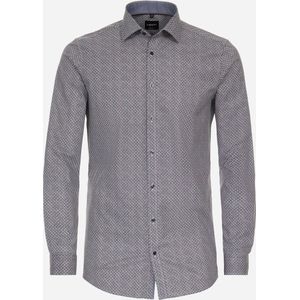 Venti Overhemd bruin, Bedrukt