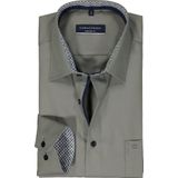 Casa Moda - Overhemd - Groen - Lange Mouw - 100% Katoen - Kent Kraag - Met Borstzak