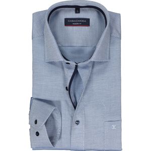 CASA MODA - Modern Fit - Overhemd - Blauw - Strijkvrij
