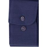 CASA MODA Overhemd - Blauw - 97% Katoen, 3% Elastaan - Kent Kraag, Lange Mouwen