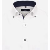 Overhemd - Wit - 100% Katoen - Button Down Kraag - Lange Mouwen