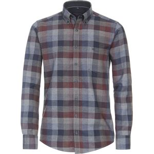 Casa Moda - Heren Overhemd - 434165500 - Anthracite - Katoen