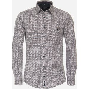 CASA MODA - Multicolor Fantasie - Overhemd - 100% Katoen - Kent Kraag