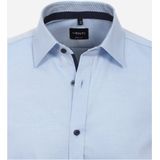 VENTI - Body Fit Overhemd - Blauw - Strijkvriendelijk - Mouwlengte 72 cm - Kraagmaat 38